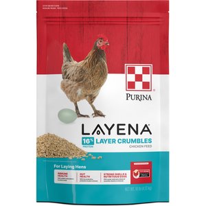 Purina Layena 16% Protein Crumbles Chicken Feed, 10-lb bag