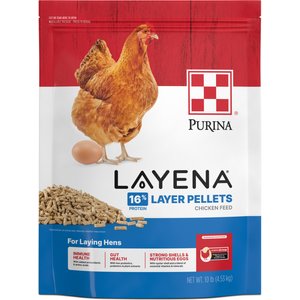 Purina Layena 16% Protein Pellets Chicken Feed, 10-lb bag