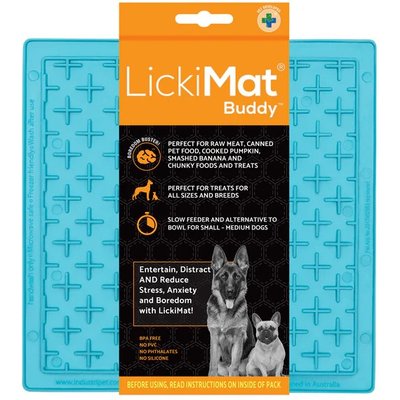 LickiMat LickiMat Classic Buddy Slow Feeder Dog Lick Mat, Turquoise