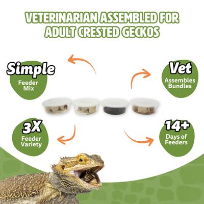 Show full view: Fluker's 2 Week Adult Crested Geckos Meal Plan, bundle slide 3 of 6