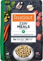 Instinct Raw Meals Grass-Fed Lamb Recipe Grain-Free Adult Freeze-Dried Dog Food, 14-oz bag