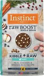 Instinct Raw Boost Puppy Whole Grain Real Chicken & Brown Rice Recipe Dry Dog Food, 20-lb bag