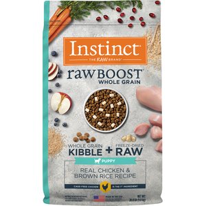Instinct Raw Boost Puppy Whole Grain Real Chicken & Brown Rice Recipe Dry Dog Food, 20-lb bag