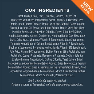 Show full view: Instinct Raw Boost Small Breed Adult Grain-Free Real Beef Recipe Dry Dog Food, 3.5-lb bag slide 9 of 12