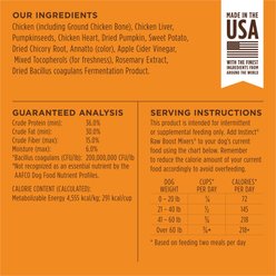 Instinct Raw Boost Mixers Gut Health Recipe Grain-Free Freeze-Dried Dog Food Topper, 12.5-oz bag slide 2 of 8