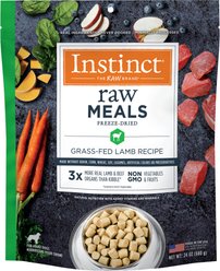 Instinct Raw Meals Grass-Fed Lamb Recipe Grain-Free Adult Freeze-Dried Dog Food, 24-oz bag