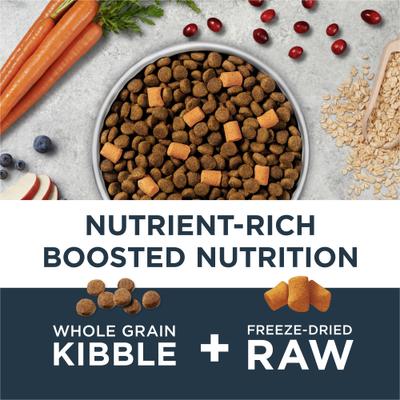 Show full view: Instinct Raw Boost Whole Grain Gut Health Recipe with Real Chicken Dry Dog Food, 18-lb bag slide 4 of 10