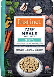Instinct Raw Meals Cage-Free Chicken Recipe Grain-Free Puppy Freeze-Dried Dog Food, 14-oz bag