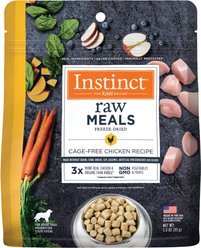 Instinct Raw Meals Cage-Free Chicken Recipe Grain-Free Adult Freeze-Dried Dog Food, 3-oz bag