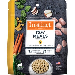 Instinct Raw Meals Cage-Free Chicken Recipe Grain-Free Adult Freeze-Dried Dog Food, 3-oz bag