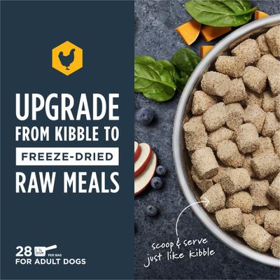 Show full view: Instinct Raw Meals Cage-Free Chicken Recipe Grain-Free Adult Freeze-Dried Dog Food, 14-oz bag slide 5 of 10