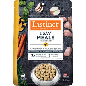 Instinct Raw Meals Cage-Free Chicken Recipe Grain-Free Adult Freeze-Dried Dog Food, 14-oz bag