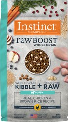Instinct Raw Boost Puppy Whole Grain Real Chicken & Brown Rice Recipe Dry Dog Food, 3.5-lb bag