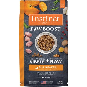 Instinct Raw Boost Adult Grain-Free Gut Health Recipe Dry Dog Food, 3.5-lb bag