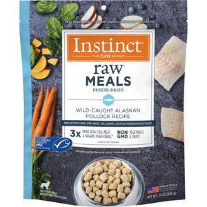 Instinct Freeze-Dried Raw Meals Grain-Free Wild-Caught Alaskan Pollock Recipe Dog Food, 24-oz bag