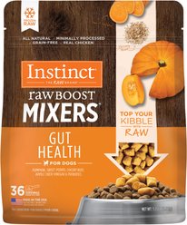 Instinct Raw Boost Mixers Frozen Adult Grain-Free Gut Health Recipe Dog Food Topper, 1.25-lb bag