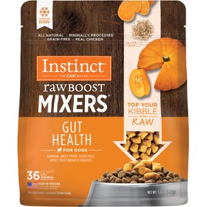 Instinct Raw Boost Mixers Frozen Adult Grain-Free Gut Health Recipe Dog Food Topper, 1.25-lb bag