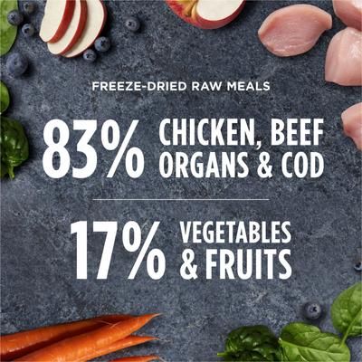 Show full view: Instinct Raw Meals Cage-Free Chicken Recipe Grain-Free Puppy Freeze-Dried Dog Food, 25-oz bag slide 7 of 10