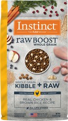 Instinct Raw Boost Whole Grain Real Chicken & Brown Rice Recipe Dry Dog Food, 3.5-lb bag