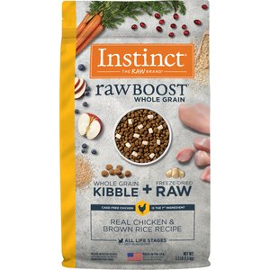Instinct Raw Boost Whole Grain Real Chicken & Brown Rice Recipe Dry Dog Food, 3.5-lb bag