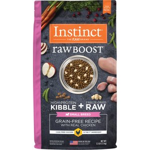 Instinct Raw Boost Small Breed Adult Grain-Free Real Chicken Recipe Dry Dog Food, 3.5-lb bag