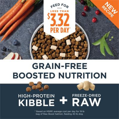 Show full view: Instinct Raw Boost Adult Grain-Free Real Salmon Recipe Dry Dog Food, 3.5-lb bag slide 4 of 12