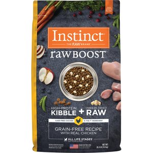 Instinct Raw Boost Adult Grain-Free Real Chicken Recipe Dry Dog Food, 20-lb bag