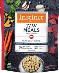 Instinct Raw Meals Real Beef Recipe Grain-Free Adult Freeze-Dried Dog Food, 25-oz bag