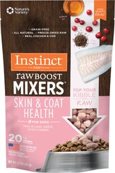 Instinct Raw Boost Mixers Skin & Coat Health Recipe Grain-Free Freeze-Dried Dog Food Topper, 5.5-oz bag