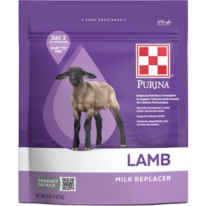 Purina Lamb Milk Replacer Powder Sheep Feed, 8-lb bag