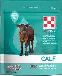 Purina 22:20 Calf Milk Replacer Powder, 9-lb bag