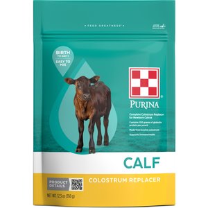 Purina Calf Colostrum Replacer Powder Cattle Feed, 12.3-oz bag