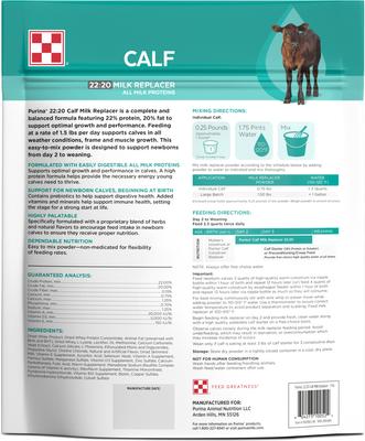 Show full view: Purina 22:20 Calf Milk Replacer Powder, 9-lb bag slide 2 of 3