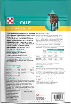 Show full view: Purina Calf Colostrum Replacer Powder Cattle Feed, 12.3-oz bag slide 2 of 3