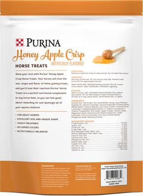 Show full view: Purina Honey Apple Crisp Horse Treats, 3-lb bag slide 2 of 3