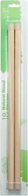 Show full view: A&E Cage Company 18-in Wooden Replacement Bird Perch, Brown, 2 count slide 2 of 2