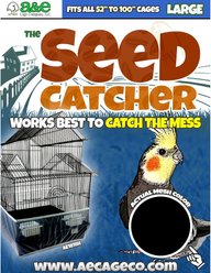 Happy Beaks by A&E Cage Company 13-in Seed Catcher Bird Toy, Large, Multicolor