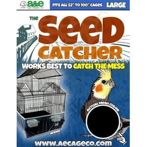 Happy Beaks by A&E Cage Company 13-in Seed Catcher Bird Toy, Large, Multicolor