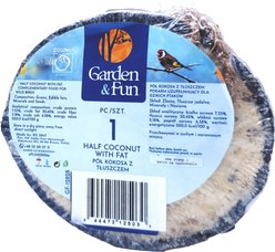 Garden Fun by A&E Half Coconut with Suet Wild Bird Treats slide 2 of 3
