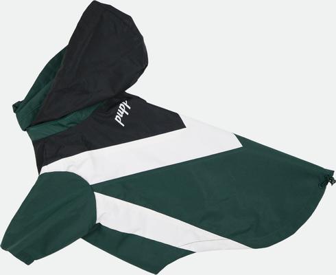 Show full view: pupp st. Domino Windbreaker Dog Raincoat, Green, XXX-Large slide 2 of 6