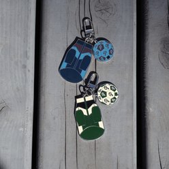 pupp st. Block Party Keychain Dog Collar Accessory, Purple slide 2 of 4