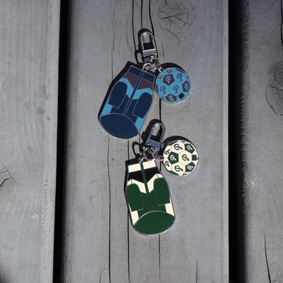 Show full view: pupp st. Block Party Keychain Dog Collar Accessory, Purple slide 3 of 4