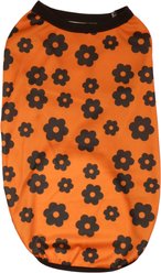 pupp st. Allen Tank Dog Shirt, Orange/Brown, XX-Small