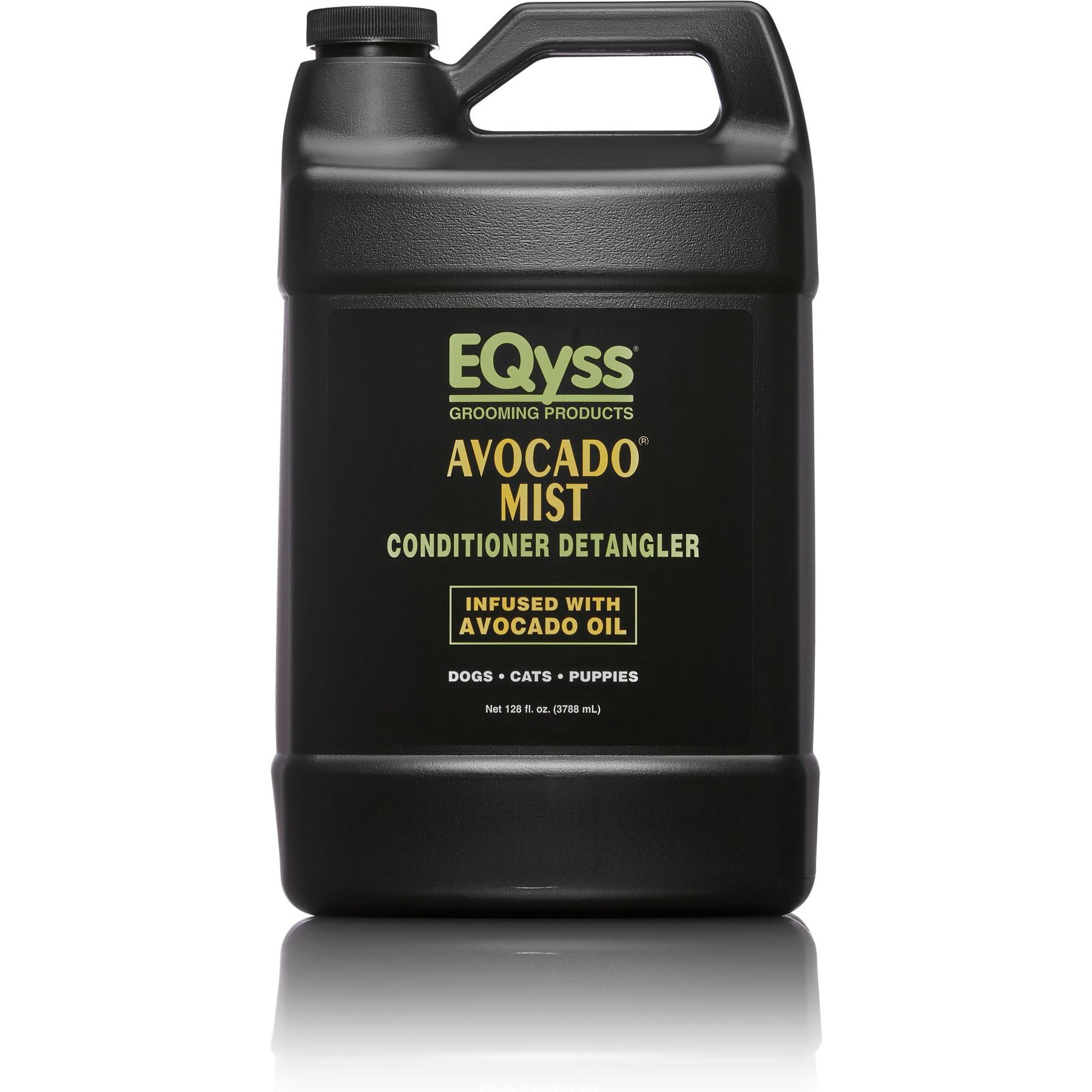 EQyss Grooming Products Avocado Mist Dog, Cat & Small Pet Conditioner, Black, 1-gallon bottle