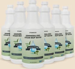 Steam & Go Eucalyptus Mint Demineralized Steam Mop Water, 32-fl oz bottle, 6 count slide 1 of 5