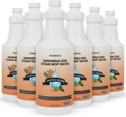 Steam & Go Tropical Bloom Demineralized Steam Mop Water, 32-fl oz bottle, 6 count