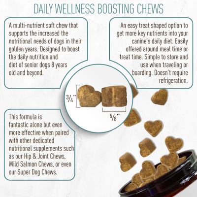 Show full view: Strawfield Pets Peanut Butter Flavored Soft Chew Multivitamin + Probiotic for Senior Dogs, 120 count slide 6 of 10