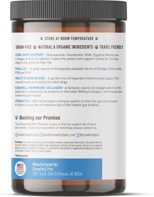 Show full view: Strawfield Pets Prime of Life Peanut Butter Flavored Soft Chew Multivitamin + Probiotic for Dogs, 120 count slide 9 of 10