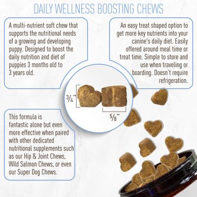 Show full view: Strawfield Pets Hickory Bacon Flavored Soft Chew Multivitamin + Probiotic for Puppy & Dogs, 120 count slide 6 of 10