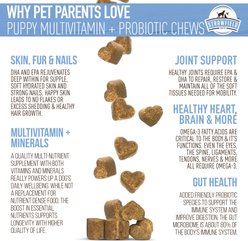 Strawfield Pets Hickory Bacon Flavored Soft Chew Multivitamin + Probiotic for Puppy & Dogs, 120 count slide 2 of 9